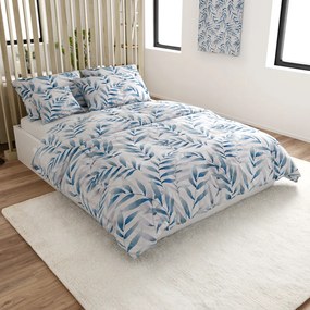 PrzytulneMieszkanie.pl PrzytulneMieszkanie.pl Pościel z mikrofibry KOVENDI niebiesko-biała Rozmiar pościeli: 2 szt 70 x 90 cm | 200 x 220 cm