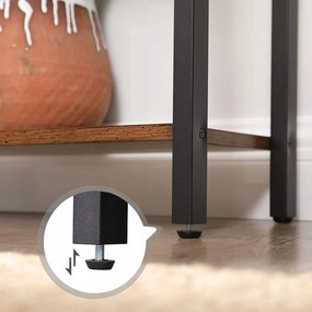 Regał na książki TAYLOR 6 półek 186x60cm, rustykalny brąz