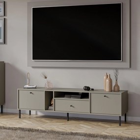 Szafka RTV stojąca TORINO 180 cm do Salonu pod Telewizor 1 Szuflada - Odcienie zieleni