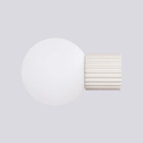 Kinkiet HALO beżowy IP44 ryflowany SOLLUX  LIGHTING