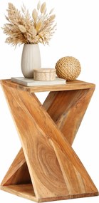 Drewniany stolik pomocniczy w stylu vintage E1-G26