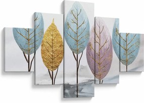 Obraz - Designowe drzewa (125x70 cm)