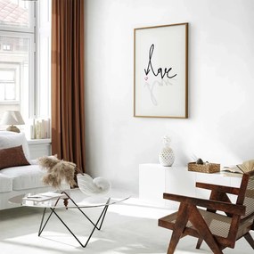 Plakat To jest miłość 40x60 cm z ramą złotą z marginesem ARTGEIST B