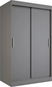 Antracytowa szafa przesuwna 120 cm N4-Z67