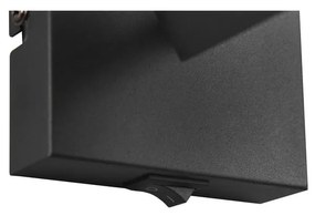 Czarno-biały kinkiet ø 9 cm Tosh – Trio