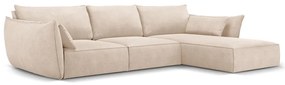 Beżowy narożnik (prawostronny) Vanda – Mazzini Sofas
