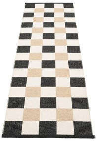 Czarno-kremowy chodnik odpowiedni na zewnątrz 70x240 cm Pix Black Vanilla – Pappelina