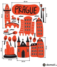 Naklejki na ścianę - Praga I.