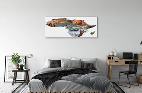 Duży obraz na płótnie Zebra, Żyrafa i Tygrys