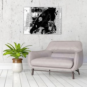 Obraz - Urodzony by jeździć (70x50 cm)