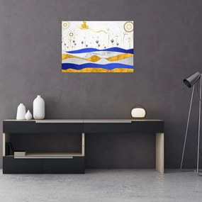 Obraz na szkle - Złote Góry (70x50 cm)