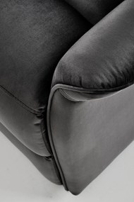 Fotel wypoczynkowy elektryczny pionizacja masaż rozkładany czarny SEMIR 2