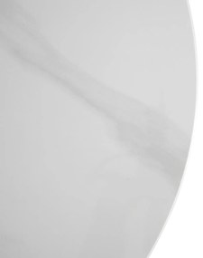 Stolik Kawowy KORIN 70 cm Biały Marmur/Biały Nowoczesny