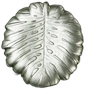 Patera szklana na ciasto LEAF, 28 cm