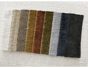 Biały podnóżek z tkaniny szenilowej Leonore – Bobochic Paris