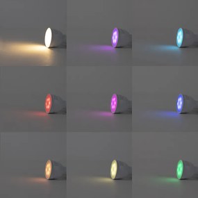 Inteligentny reflektor czarny z WiFi GU10 regulowany - Jeana Nowoczesny Oswietlenie wewnetrzne