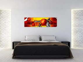 Obraz - Malarstwo ludzkości (170x50 cm)