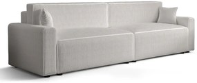 Biała sofa tapicerowana z funkcją spania W3-R85