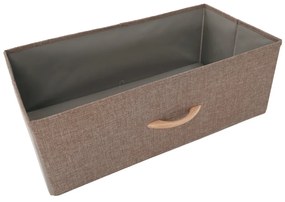 Komoda z szufladami z tkaniny HAZEL TYP 2, brązowy, M