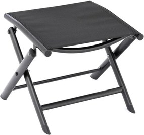 Składane krzesło aluminiowe, czarne