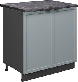 Szafka pod zlew jasnoniebiesko-szary 80x60x82 fame-line