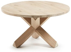 Okrągły stolik z litego drewna dębowego w naturalnym kolorze ø 65 cm Lotus – Kave Home