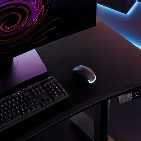 Biurko gamingowe elektryczne RGB Diablo X-Forge, 120x70 cm, czarne