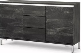 Komoda 160 cm Hiral z litego drewna sheesham z 3 szufladami