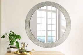 Lustro dekoracyjne okrągłe Szary beton