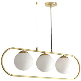 LAMPA SUFITOWA WISZĄCA GLAMOUR APP915-3CP Złota