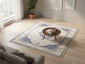 Prostokątny elegancki dywan ze zdobieniami A3-P19