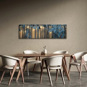 Obraz zaśnieżonego lasu (170x50 cm)