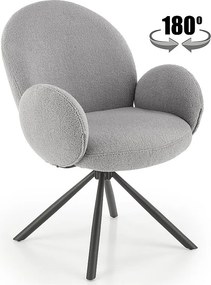 Krzesło tapicerowane K498 szare