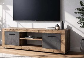 Szafka RTV Meshmatics 140 cm półki zamykane szafki salon sypialnia gabinet
