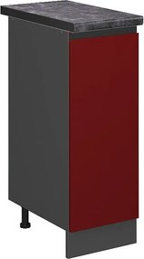 Szafka apteczna czerwony 30x60x81.6 r-line