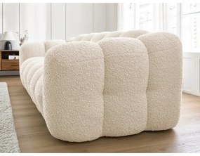 Beżowa sofa z materiału bouclé 232 cm Hippolyte – Bobochic Paris