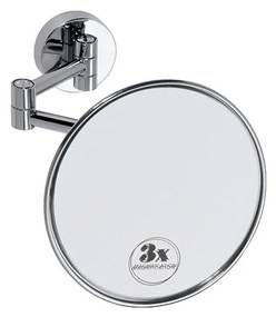 Lusterko kosmetyczne 14x14 cm, srebrne