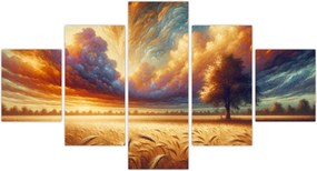 Obraz – Drzewo na polu (125x70 cm)