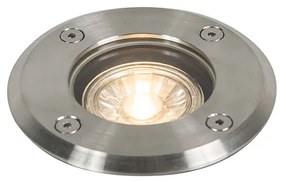 Zewnetrzna Oświetlenie zewnętrzne do wkopania stalowe 11cm IP67 - Basic Round Nowoczesny Oswietlenie zewnetrzne