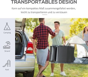 Lezaki balkonowe Outsunny - leżak ogrodowy 137x63,5cm, leżak metalowy szary, leżak składany na zewnątrz | Aosom PL