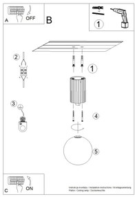 Plafon HALO beżowy IP44 ryflowany SOLLUX  LIGHTING