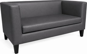 Sofa Monaco : Kolor nogi - Venge, Kolor tkaniny - EKO-SKÓRA - 23D, Typ tkaniny - Eko-skóra , Wysokość nogi - 15 cm