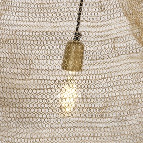 Orientalna lampa wisząca złota 60cm - Nidum