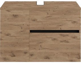Wisząca szafka pod umywalkę w dekorze dębu 80x53 cm Wisla – Støraa