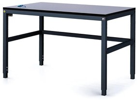 Antystatyczny stół warsztatowy ESD, 1200 x 800 x 745-985 mm, regulowany stelaż