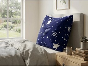 Poszewka na poduszkę z polibawełny NIGHT SKY POLY 50x70 cm, niebieska
