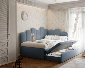 Łóżko dziecięco-młodzieżowe MIRA z dodatkową powierzchnią spania - 80x200