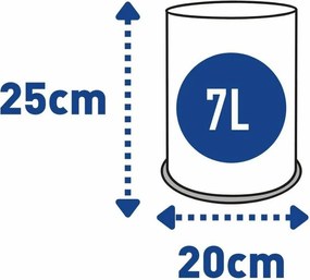 Alda Kosz na śmieci Officer perforowany 7 l, czarny, 7 l