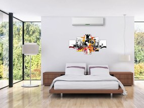Obraz - Muzyka (125x70 cm)