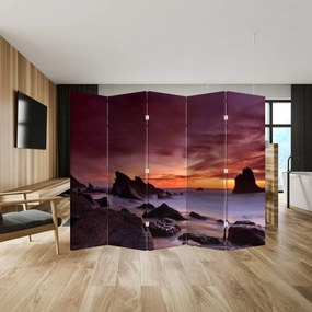 Parawan - Zachód Słońca na wybrzeżu (210x170 cm)